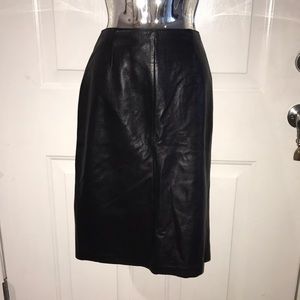 Colebrook & Co Leather Skirt - Size: 4